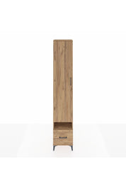 Hyperion Dolap 6 Raflı Tek Çekmeceli Tek Kapaklı 44x44x243 Çam-Çam