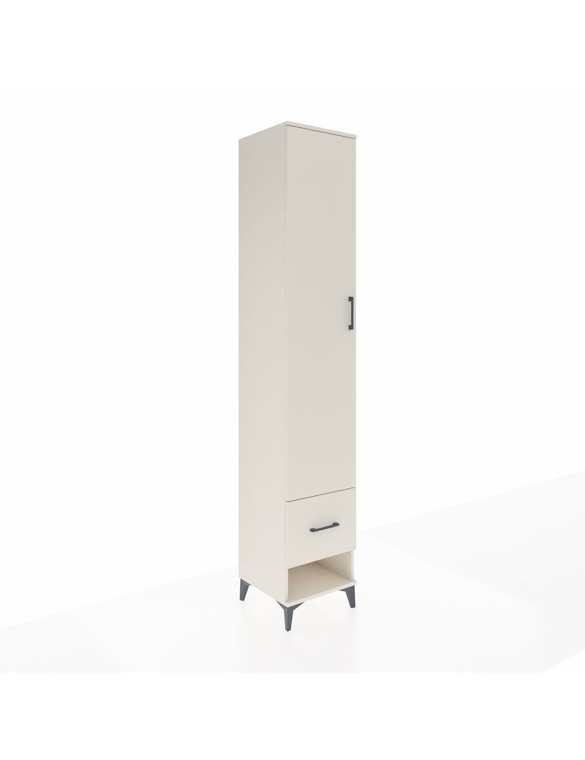 Hyperion Dolap 3 Raflı Tek Çekmeceli Tek Askılı 44x44x243 Aytaşı-Aytaşı