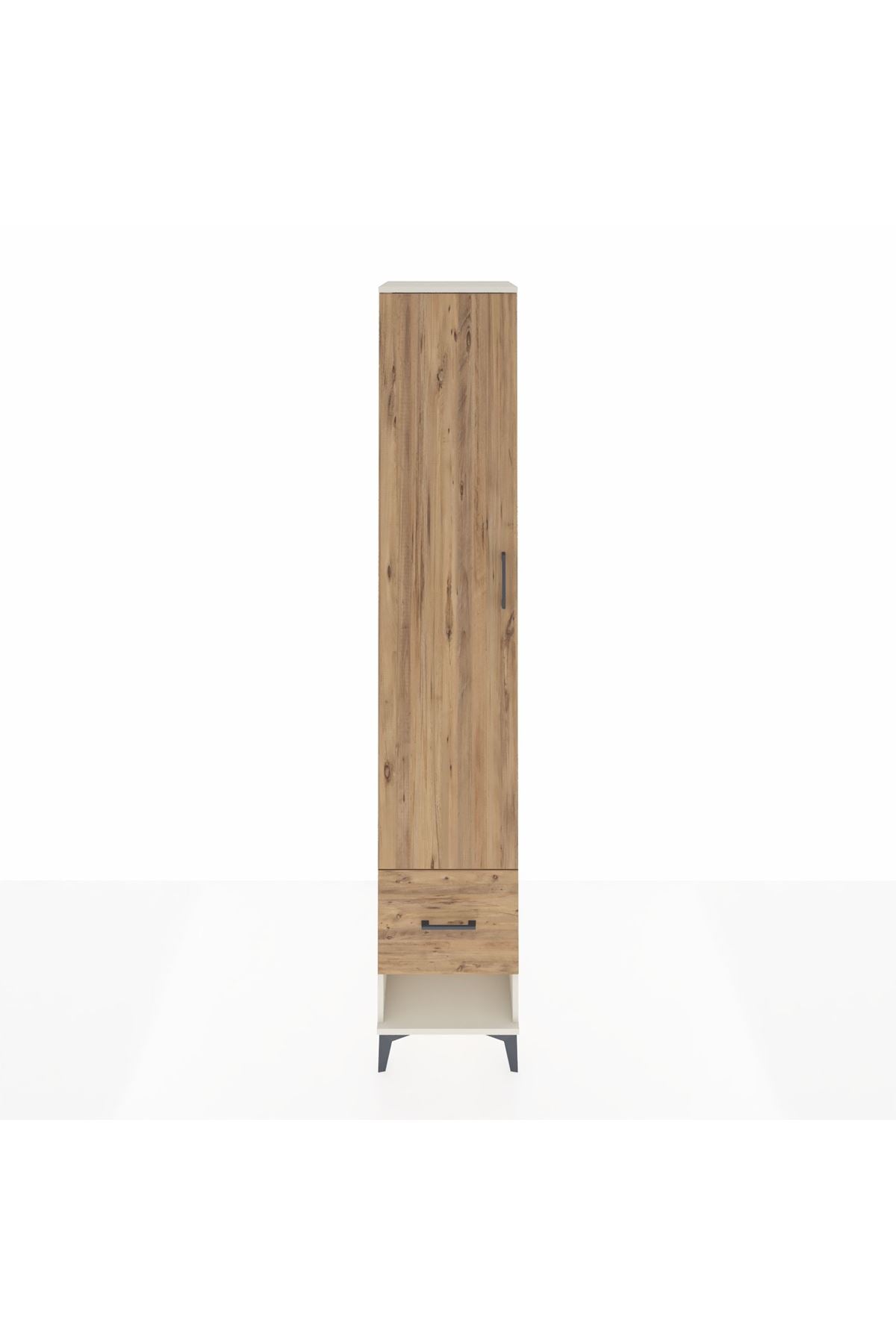 Hyperion Dolap 3 Raflı Tek Çekmeceli Tek Askılı 44x44x243 Aytaşı-Çam
