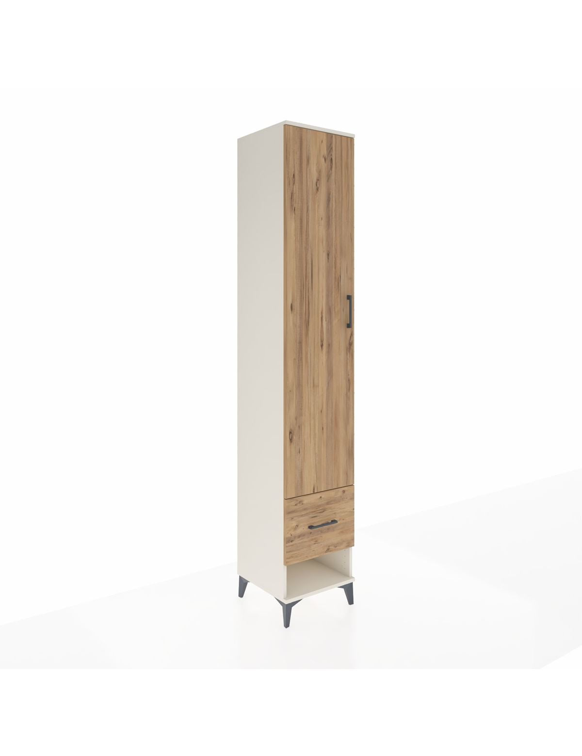 Hyperion Dolap 3 Raflı Tek Çekmeceli Tek Askılı 44x44x243 Aytaşı-Çam