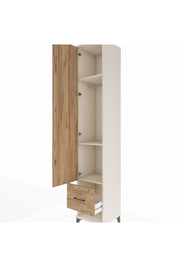 Hyperion Dolap 3 Raflı Tek Çekmeceli Tek Askılı 44x44x243 Aytaşı-Çam