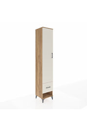 Hyperion Dolap 3 Raflı Tek Çekmeceli Tek Askılı 44x44x243 Çam-Aytaşı