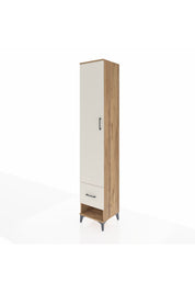 Hyperion Dolap 3 Raflı Tek Çekmeceli Tek Askılı 44x44x243 Çam-Aytaşı