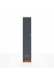 Hyperion Dolap 3 Raflı Tek Çekmeceli Tek Askılı 44x44x243 Çam-Antrasit