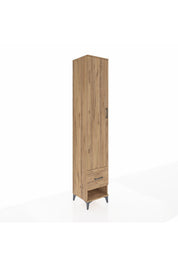Hyperion Dolap 3 Raflı Tek Çekmeceli Tek Askılı 44x44x243 Çam-Çam