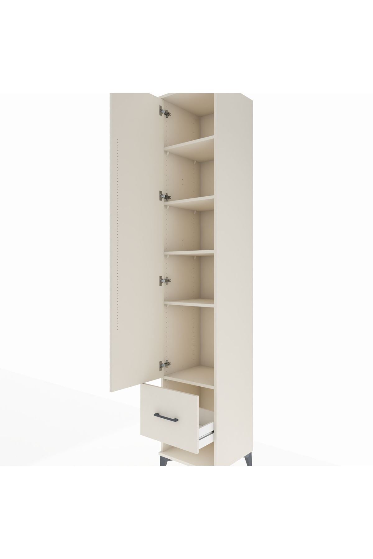 Hyperion Dolap 5 Raflı Tek Çekmeceli Tek Kapaklı 44x44x243 Aytaşı-Aytaşı