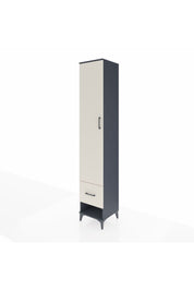 Hyperion Dolap 5 Raflı Tek Çekmeceli Tek Kapaklı 44x44x243 Antrasit-Aytaşı