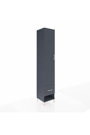 Hyperion Dolap 5 Raflı Tek Çekmeceli Tek Kapaklı 44x44x243 Antrasit-Antrasit