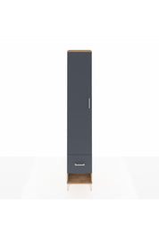 Hyperion Dolap 5 Raflı Tek Çekmeceli Tek Kapaklı 44x44x243 Çam-Antrasit