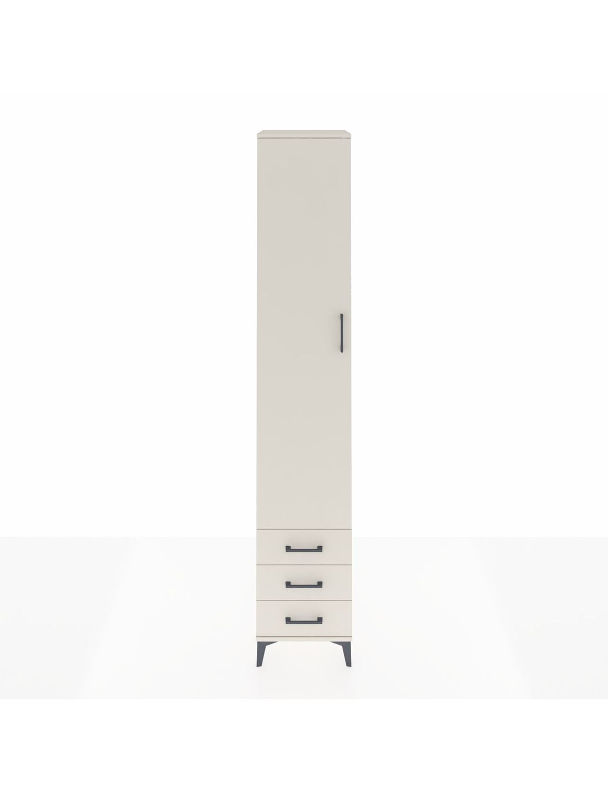 Hyperion Dolap 5 Raflı 3 Çekmeceli Tek Kapaklı 44x44x243 Aytaşı-Aytaşı