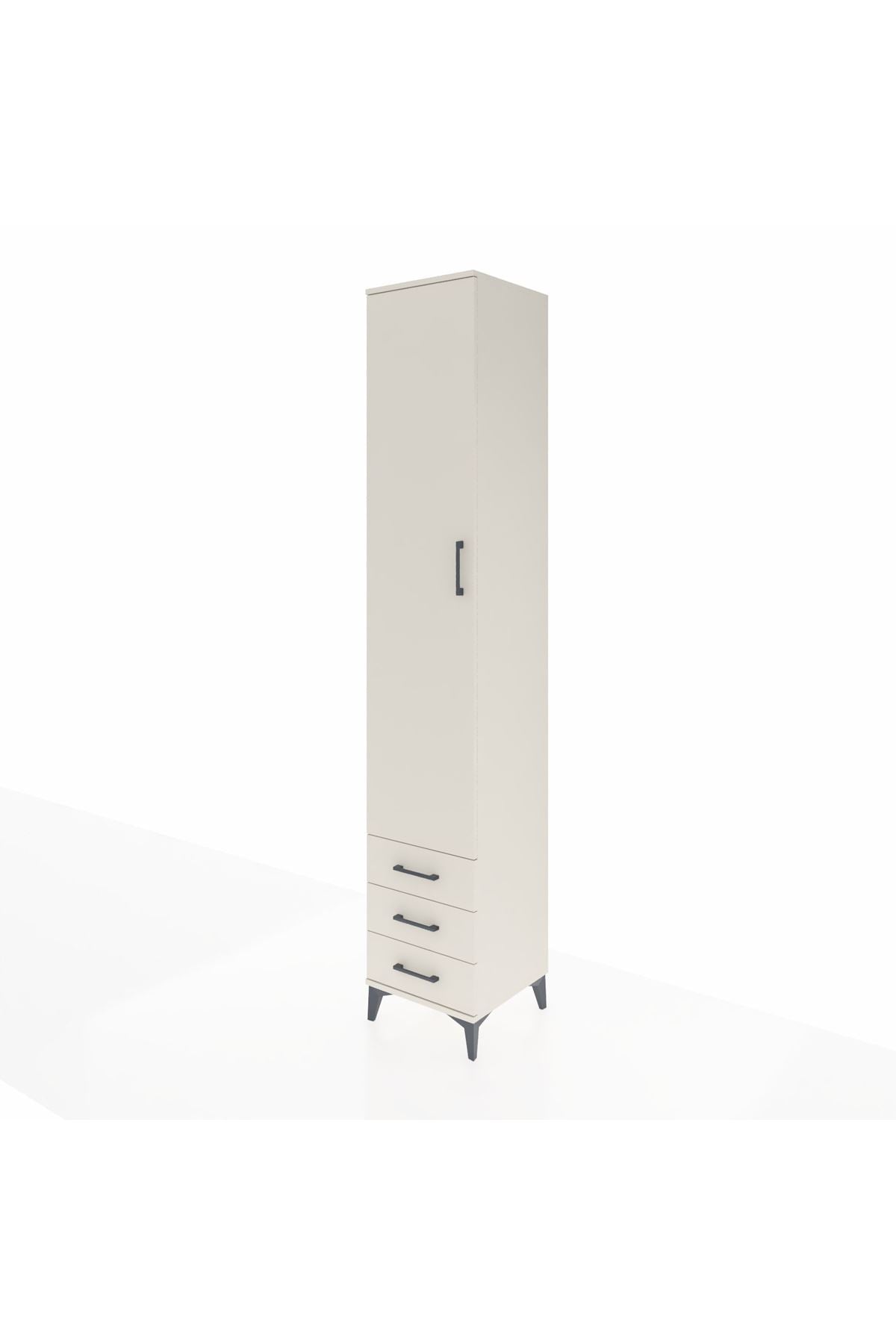 Hyperion Dolap 5 Raflı 3 Çekmeceli Tek Kapaklı 44x44x243 Aytaşı-Aytaşı