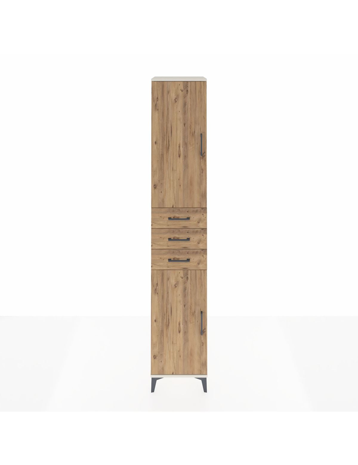 Hyperion Dolap 4 Raflı 3 Çekmeceli 2 Kapaklı 44x44x243 Aytaşı-Çam