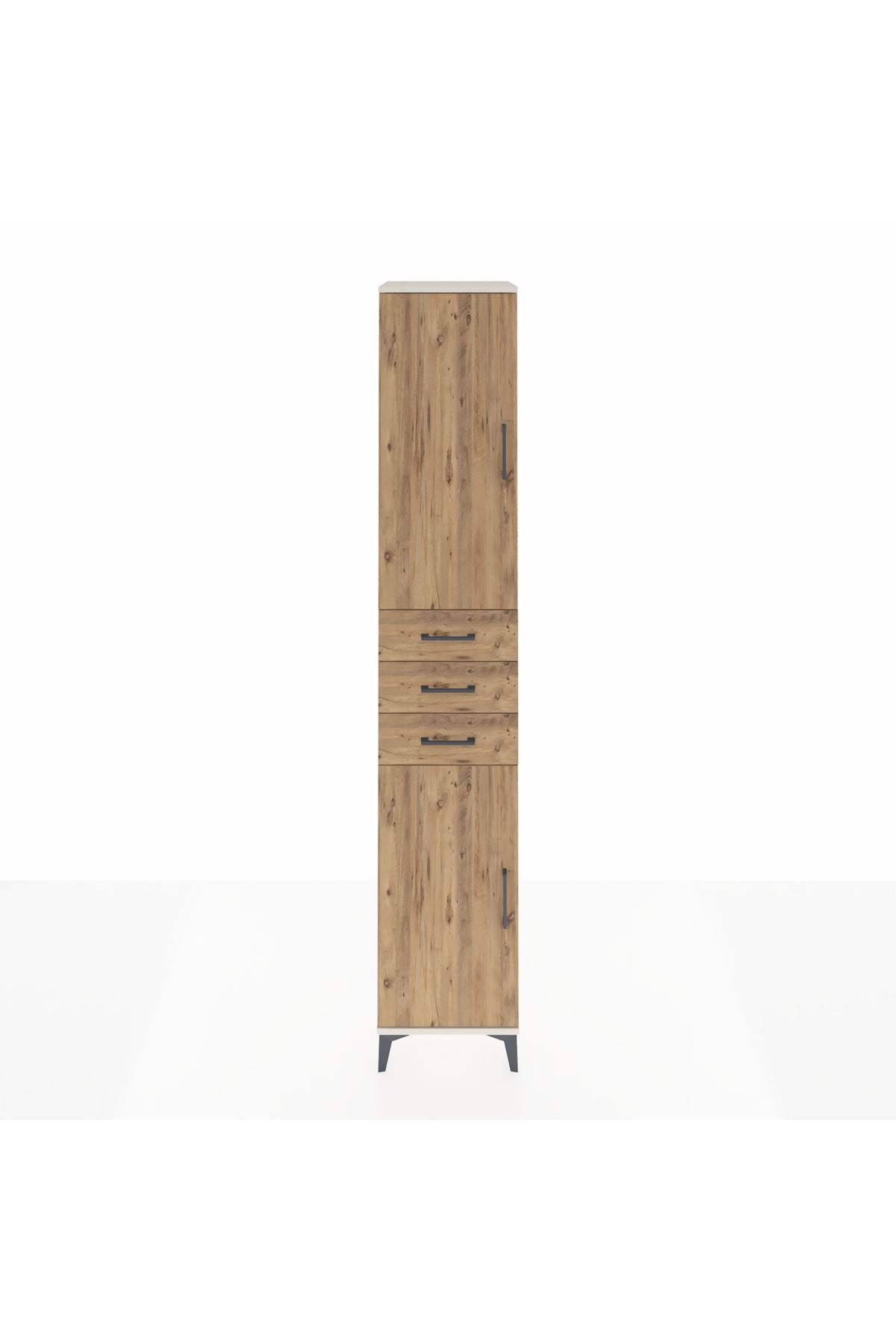 Hyperion Dolap 4 Raflı 3 Çekmeceli 2 Kapaklı 44x44x243 Aytaşı-Çam