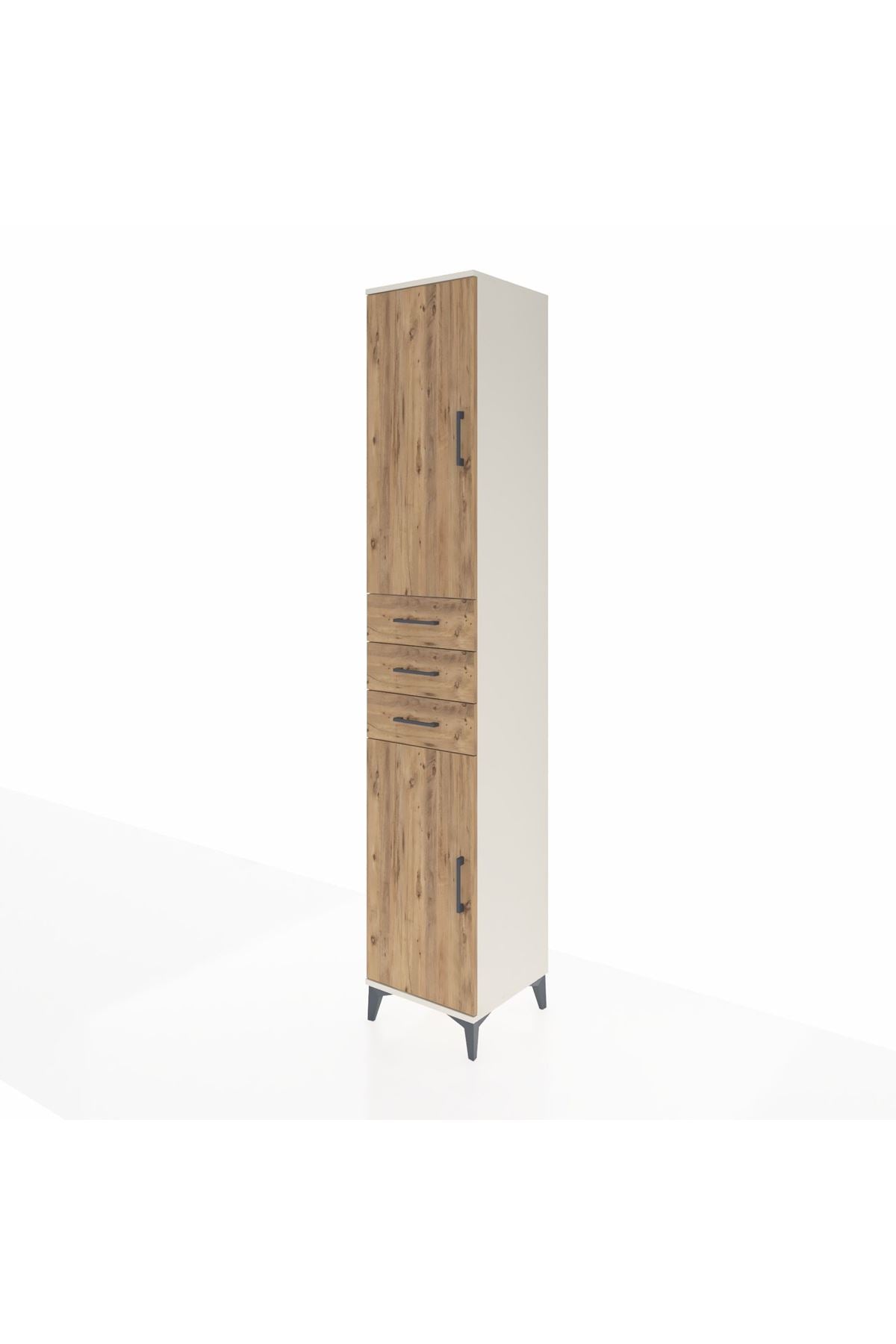 Hyperion Dolap 4 Raflı 3 Çekmeceli 2 Kapaklı 44x44x243 Aytaşı-Çam