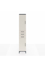 Hyperion Dolap 4 Raflı 3 Çekmeceli 2 Kapaklı 44x44x243 Antrasit-Aytaşı