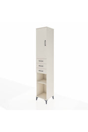 Hyperion Dolap 4 Raflı 3 Çekmeceli Tek Kapaklı 44x44x243 Aytaşı-Aytaşı