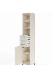 Hyperion Dolap 4 Raflı 3 Çekmeceli Tek Kapaklı 44x44x243 Aytaşı-Aytaşı