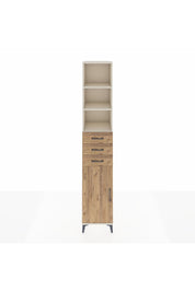 Hyperion Dolap 4 Raflı 3 Çekmeceli Tek Kapaklı 44x44x243 Aytaşı-Çam