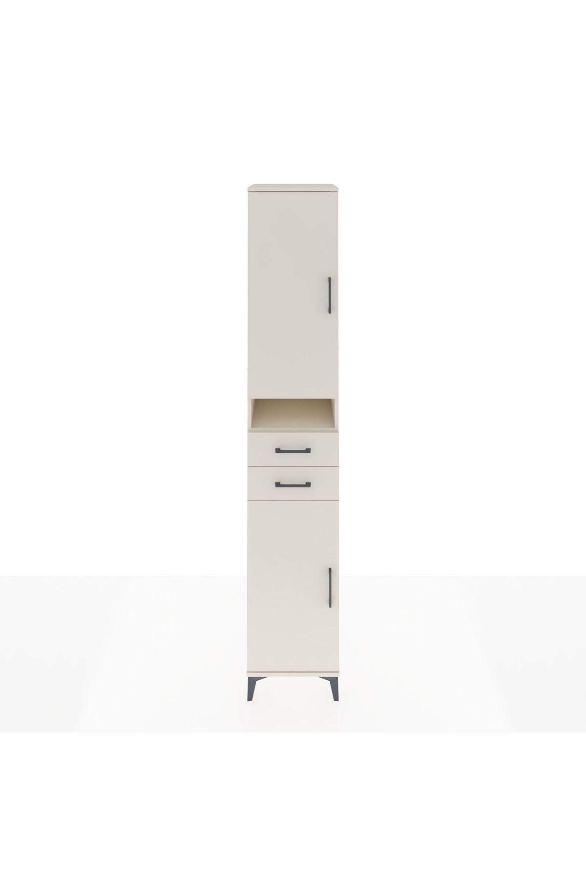 Hyperion Dolap 5 Raflı 2 Çekmeceli 2 Kapaklı 44x44x243 Aytaşı-Aytaşı