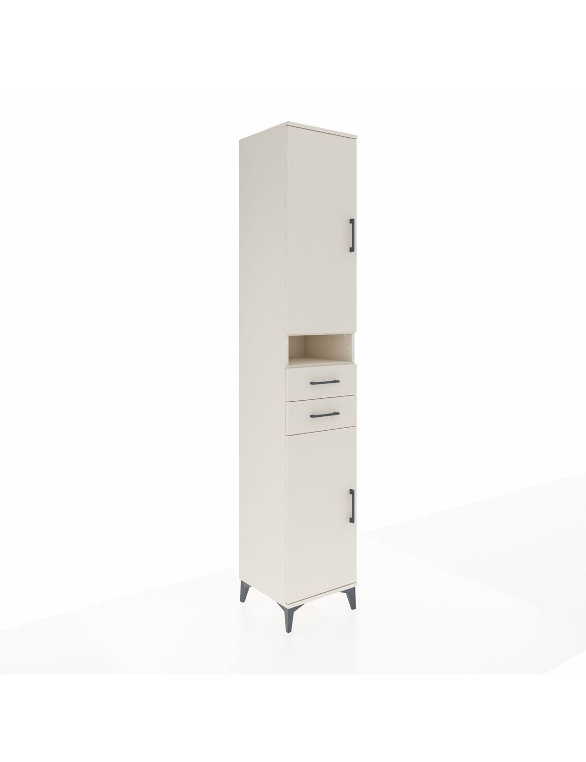 Hyperion Dolap 5 Raflı 2 Çekmeceli 2 Kapaklı 44x44x243 Aytaşı-Aytaşı