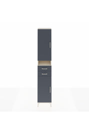 Hyperion Dolap 5 Raflı 2 Çekmeceli 2 Kapaklı 44x44x243 Aytaşı-Antrasit