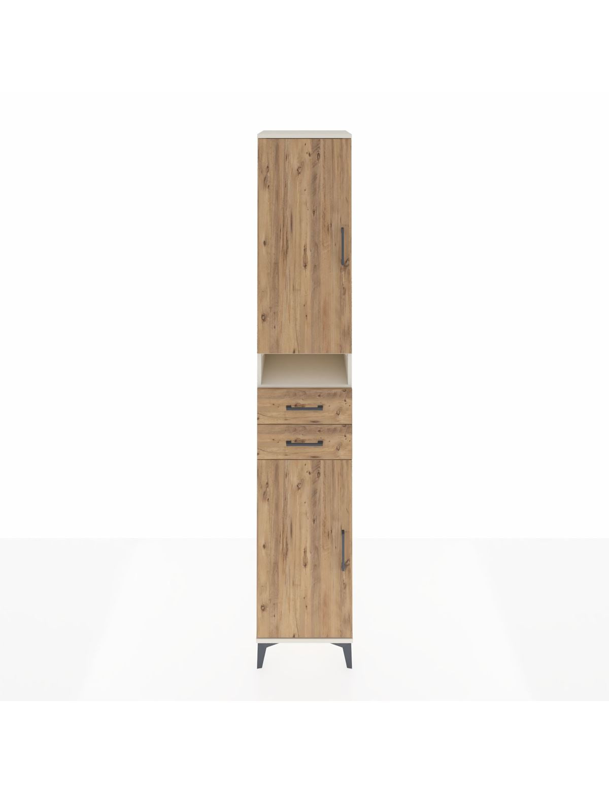 Hyperion Dolap 5 Raflı 2 Çekmeceli 2 Kapaklı 44x44x243 Aytaşı-Çam