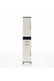 Hyperion Dolap 5 Raflı 2 Çekmeceli 2 Kapaklı 44x44x243 Antrasit-Aytaşı