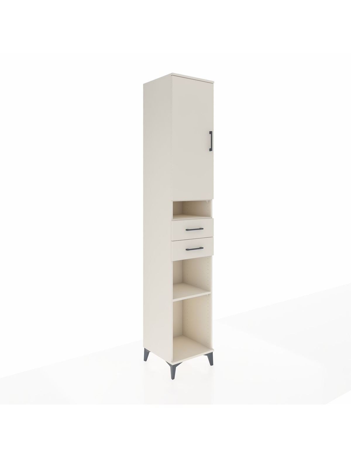 Hyperion Dolap 5 Raflı 2 Çekmeceli Tek Kapaklı 44x44x243 Aytaşı-Aytaşı