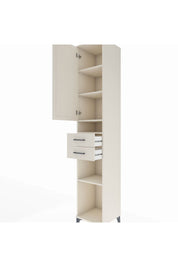 Hyperion Dolap 5 Raflı 2 Çekmeceli Tek Kapaklı 44x44x243 Aytaşı-Aytaşı