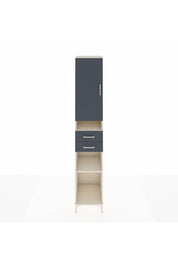 Hyperion Dolap 5 Raflı 2 Çekmeceli Tek Kapaklı 44x44x243 Aytaşı-Antrasit