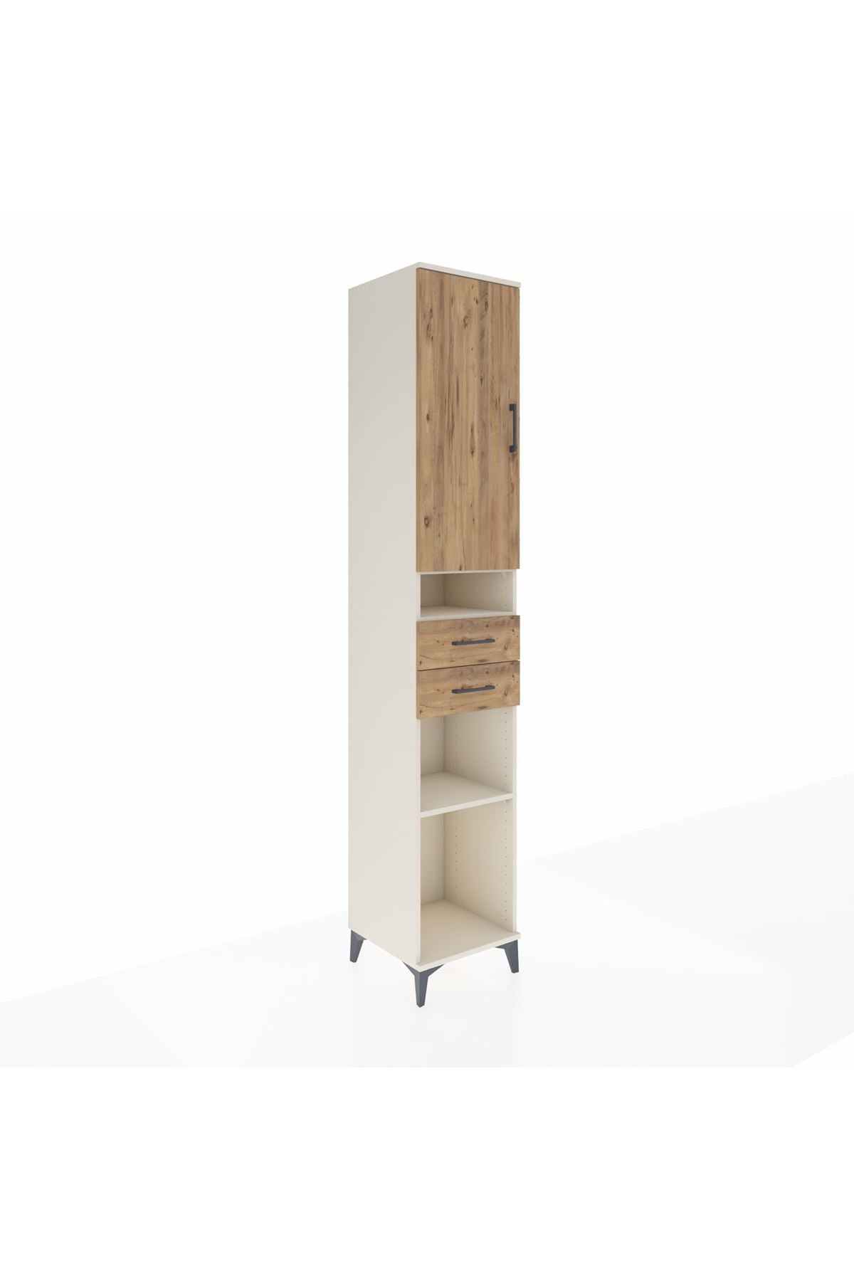 Hyperion Dolap 5 Raflı 2 Çekmeceli Tek Kapaklı 44x44x243 Aytaşı-Çam