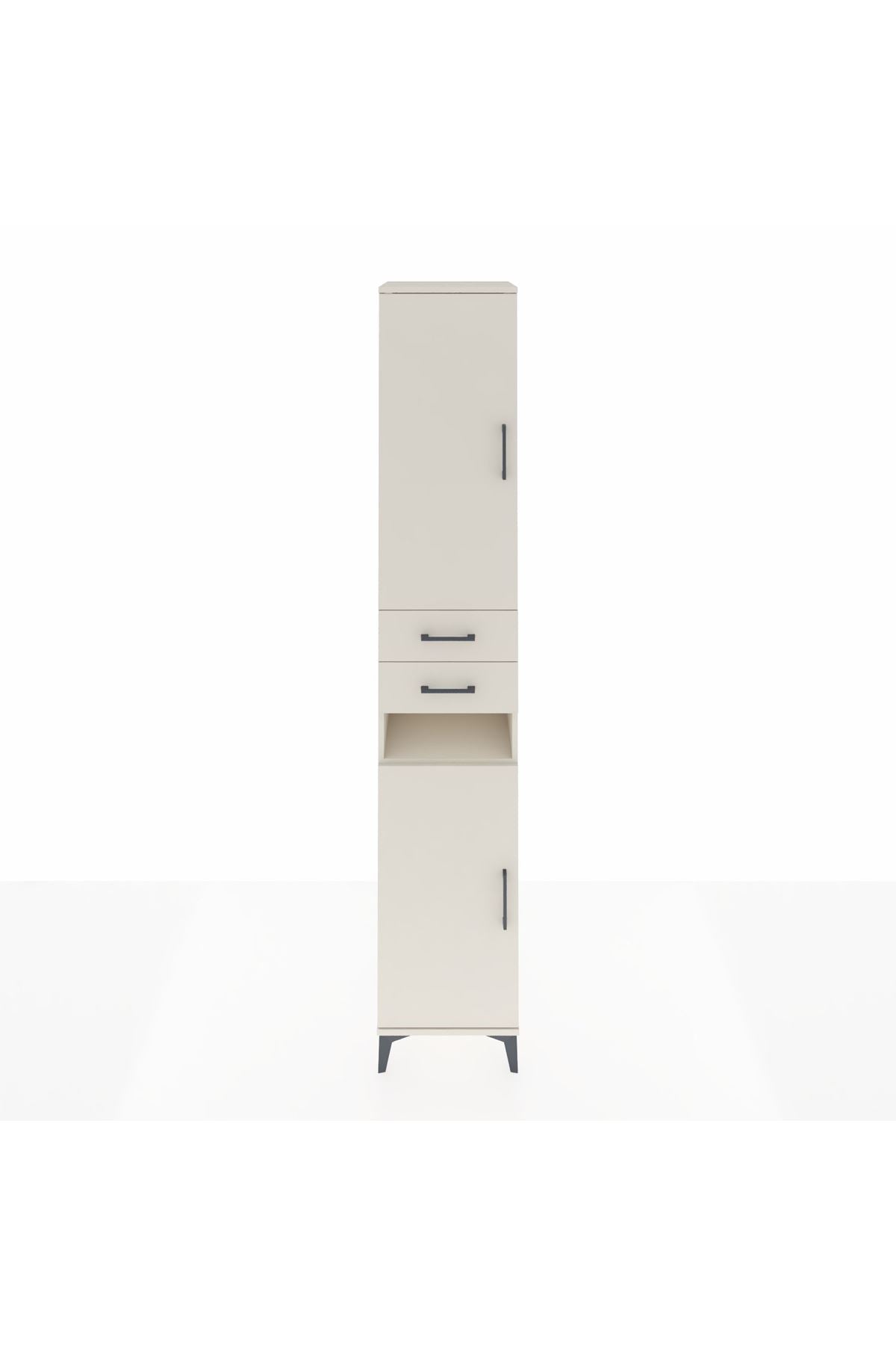 Hyperion Dolap 5 Raflı 2 Çekmeceli 2 Kapaklı 44x44x243 Aytaşı-Aytaşı