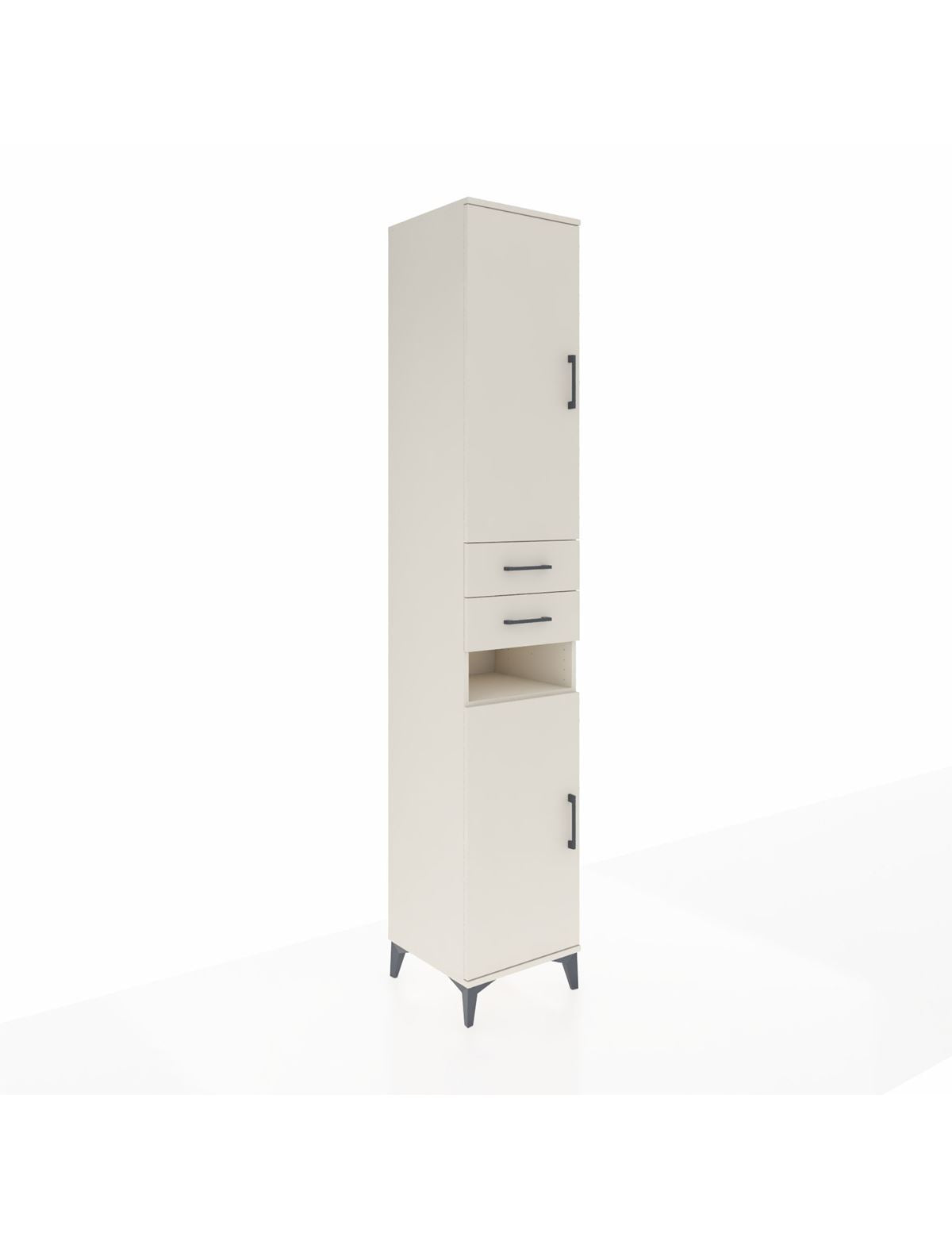 Hyperion Dolap 5 Raflı 2 Çekmeceli 2 Kapaklı 44x44x243 Aytaşı-Aytaşı