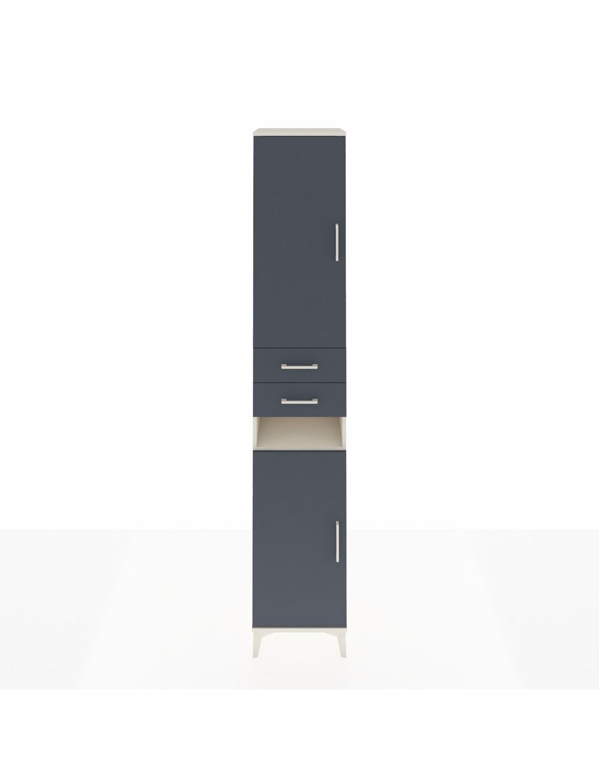 Hyperion Dolap 5 Raflı 2 Çekmeceli 2 Kapaklı 44x44x243 Aytaşı-Antrasit