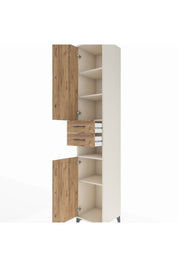 Hyperion Dolap 5 Raflı 2 Çekmeceli 2 Kapaklı 44x44x243 Aytaşı-Çam