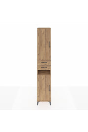 Hyperion Dolap 5 Raflı 2 Çekmeceli 2 Kapaklı 44x44x243 Çam-Çam