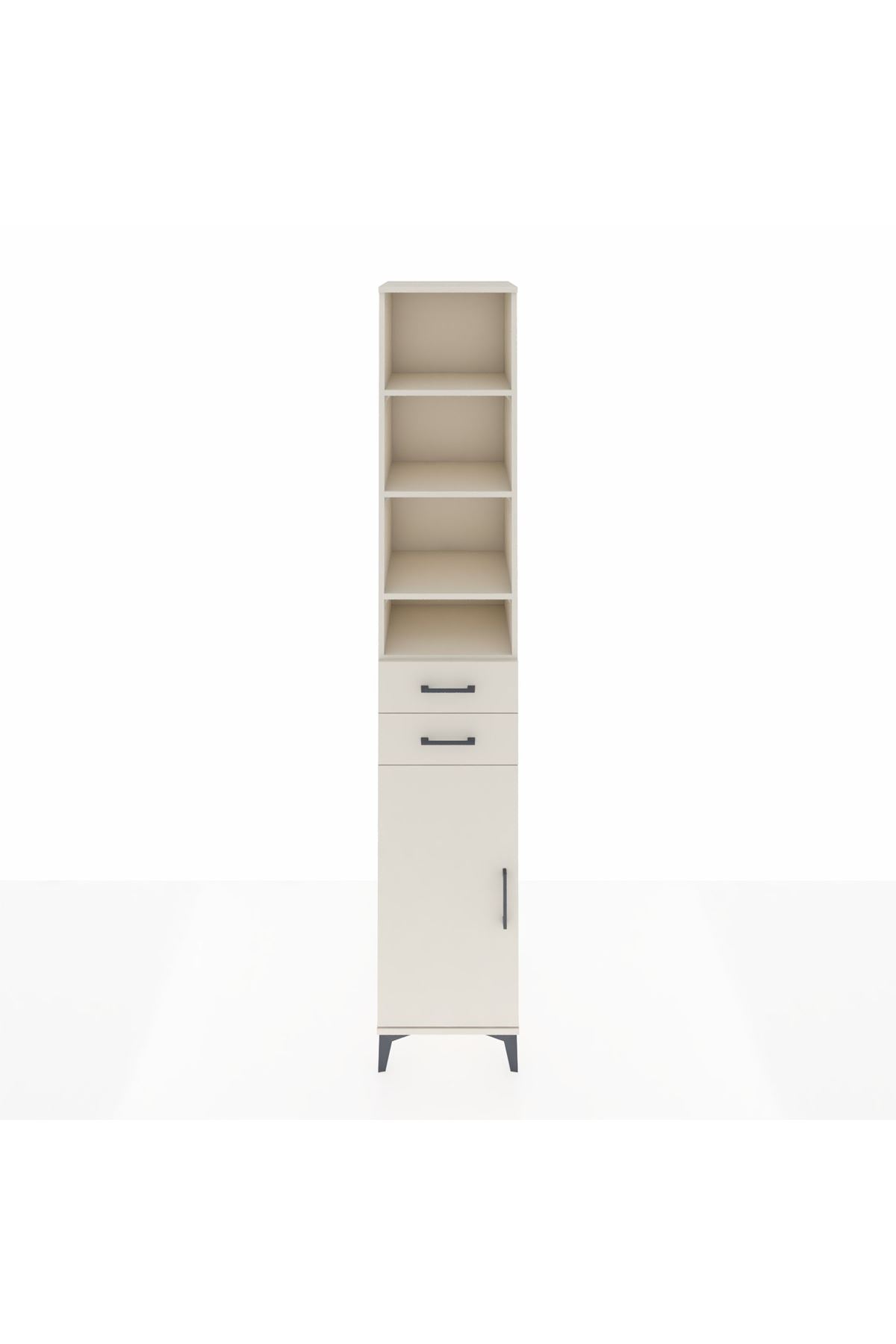 Hyperion Dolap 5 Raflı 2 Çekmeceli Tek Kapaklı 44x44x243 Aytaşı-Aytaşı