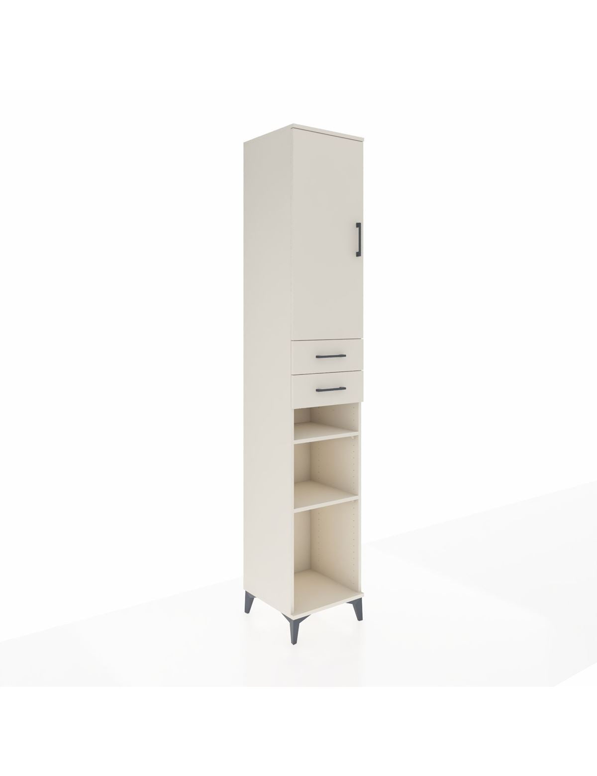 Hyperion Dolap 5 Raflı 2 Çekmeceli Tek Kapaklı 44x44x243 Aytaşı-Aytaşı