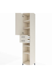 Hyperion Dolap 5 Raflı 2 Çekmeceli Tek Kapaklı 44x44x243 Aytaşı-Aytaşı