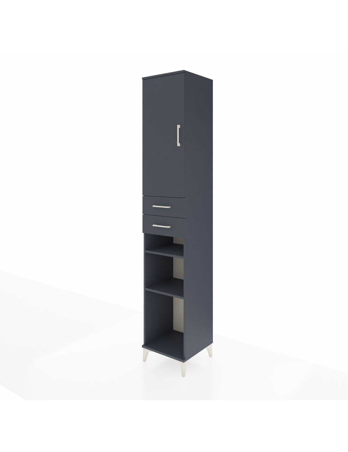 Hyperion Dolap 5 Raflı 2 Çekmeceli Tek Kapaklı 44x44x243 - S64M065V5B