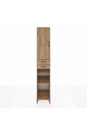 Hyperion Dolap 5 Raflı 2 Çekmeceli Tek Kapaklı 44x44x243 Çam-Çam