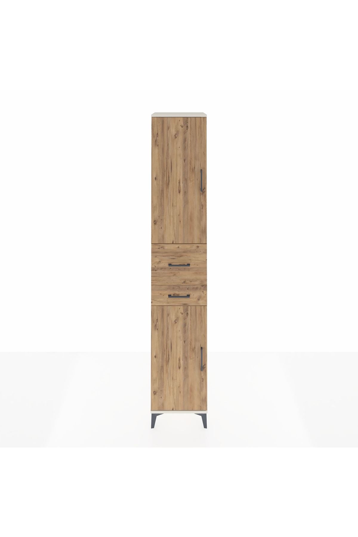 Hyperion Dolap 4 Raflı 2 Çekmeceli 2 Kapaklı 44x44x243 Aytaşı-Çam