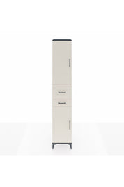 Hyperion Dolap 4 Raflı 2 Çekmeceli 2 Kapaklı 44x44x243 Antrasit-Aytaşı