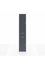 Hyperion Dolap 4 Raflı 2 Çekmeceli 2 Kapaklı 44x44x243 Antrasit-Antrasit