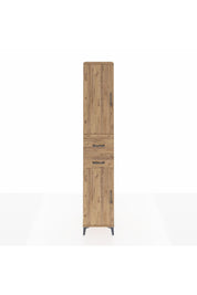 Hyperion Dolap 4 Raflı 2 Çekmeceli 2 Kapaklı 44x44x243 Çam-Çam