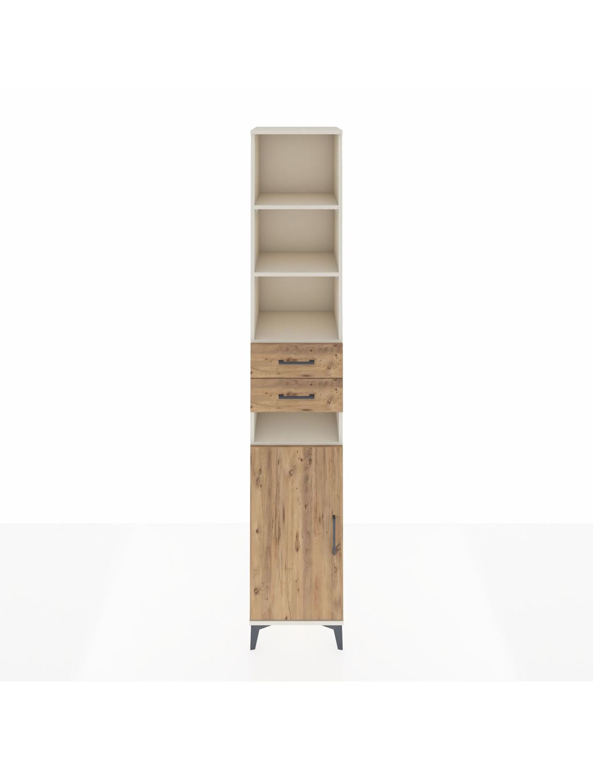 Hyperion Dolap 5 Raflı 2 Çekmeceli Tek Kapaklı 44x44x243 Aytaşı-Çam