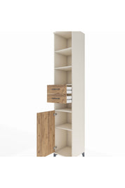 Hyperion Dolap 5 Raflı 2 Çekmeceli Tek Kapaklı 44x44x243 Aytaşı-Çam