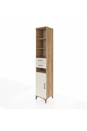 Hyperion Dolap 5 Raflı 2 Çekmeceli Tek Kapaklı 44x44x243 Çam-Aytaşı