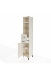 Hyperion Dolap 4 Raflı 2 Çekmeceli Tek Kapaklı 44x44x243 Aytaşı-Aytaşı