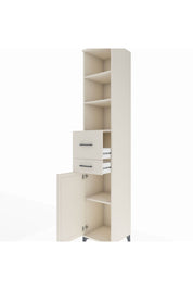 Hyperion Dolap 4 Raflı 2 Çekmeceli Tek Kapaklı 44x44x243 Aytaşı-Aytaşı